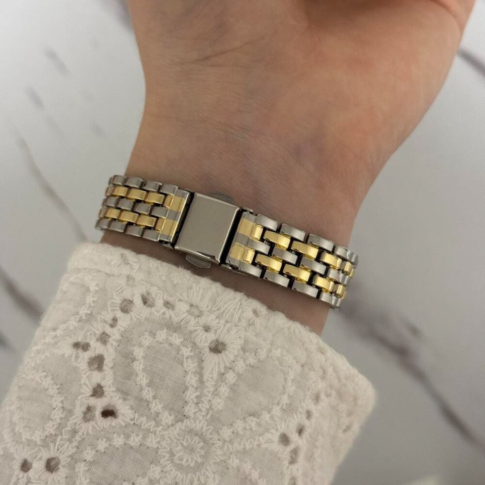 Sku:0345 gold silver watch stainless steel bracelet vintage style +in a gift bag - Picture 4 of 9